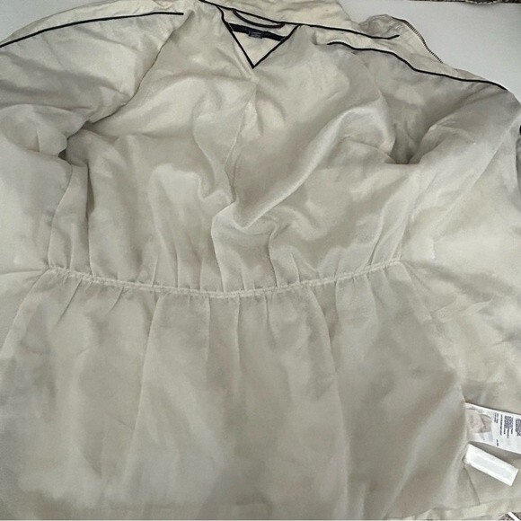 Womens Tommy Hilfiger Windbreaker Tan Beige Jacket Coat Small Lightweight Lined - Picture 10 of 14